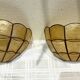 Paire d'appliques nacre coquillage