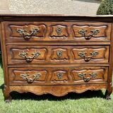 Commode in cherry tree of louis XV - eighteenth century