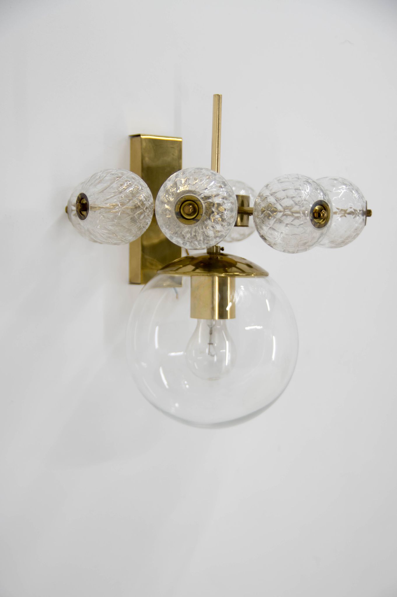 Wall Light by Jaroslav Bejvl for Kamenicky Senov, 1980s, 7+ Items Avaliable
