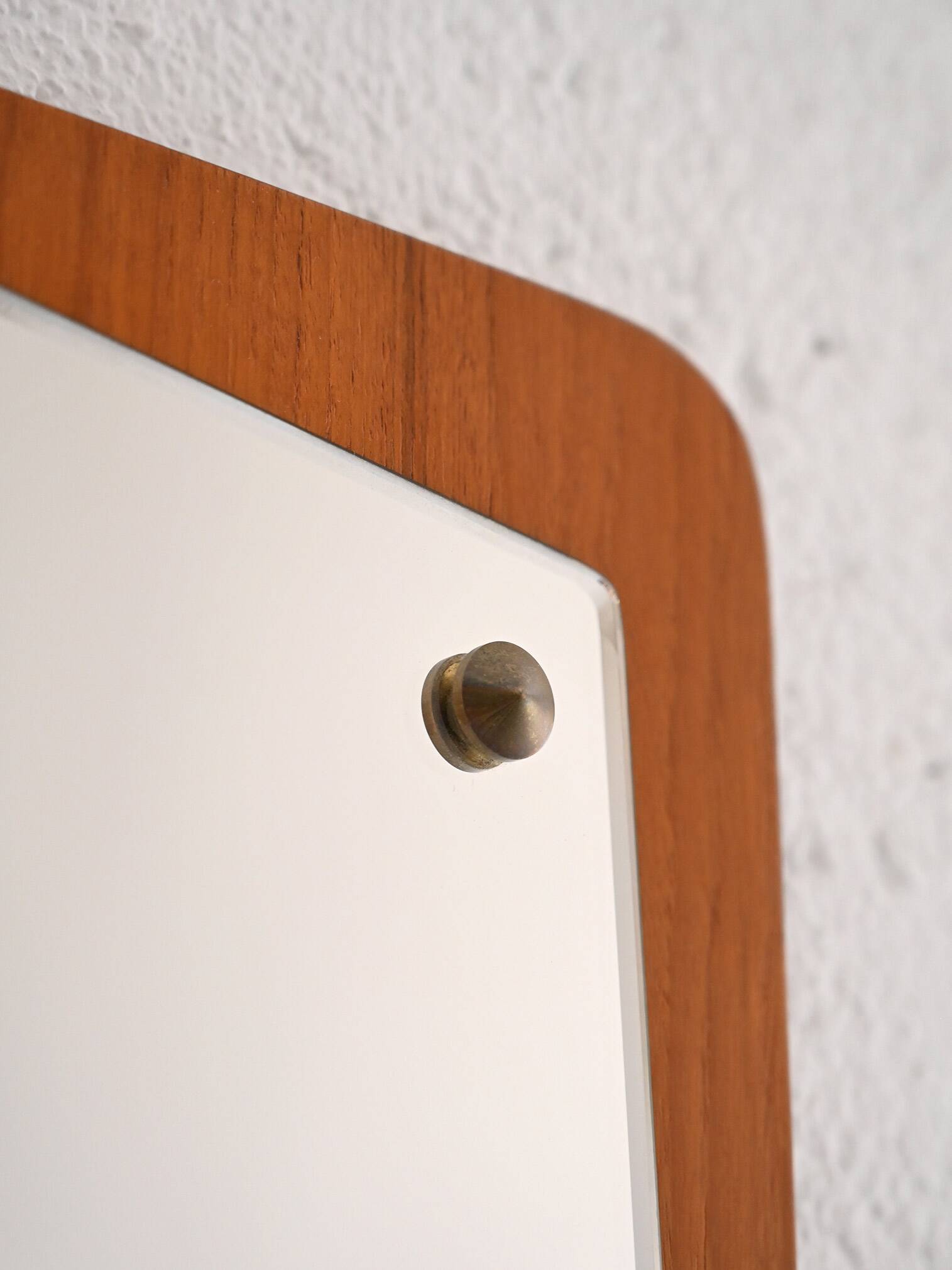 Scandinavian teak mirror, 1960s