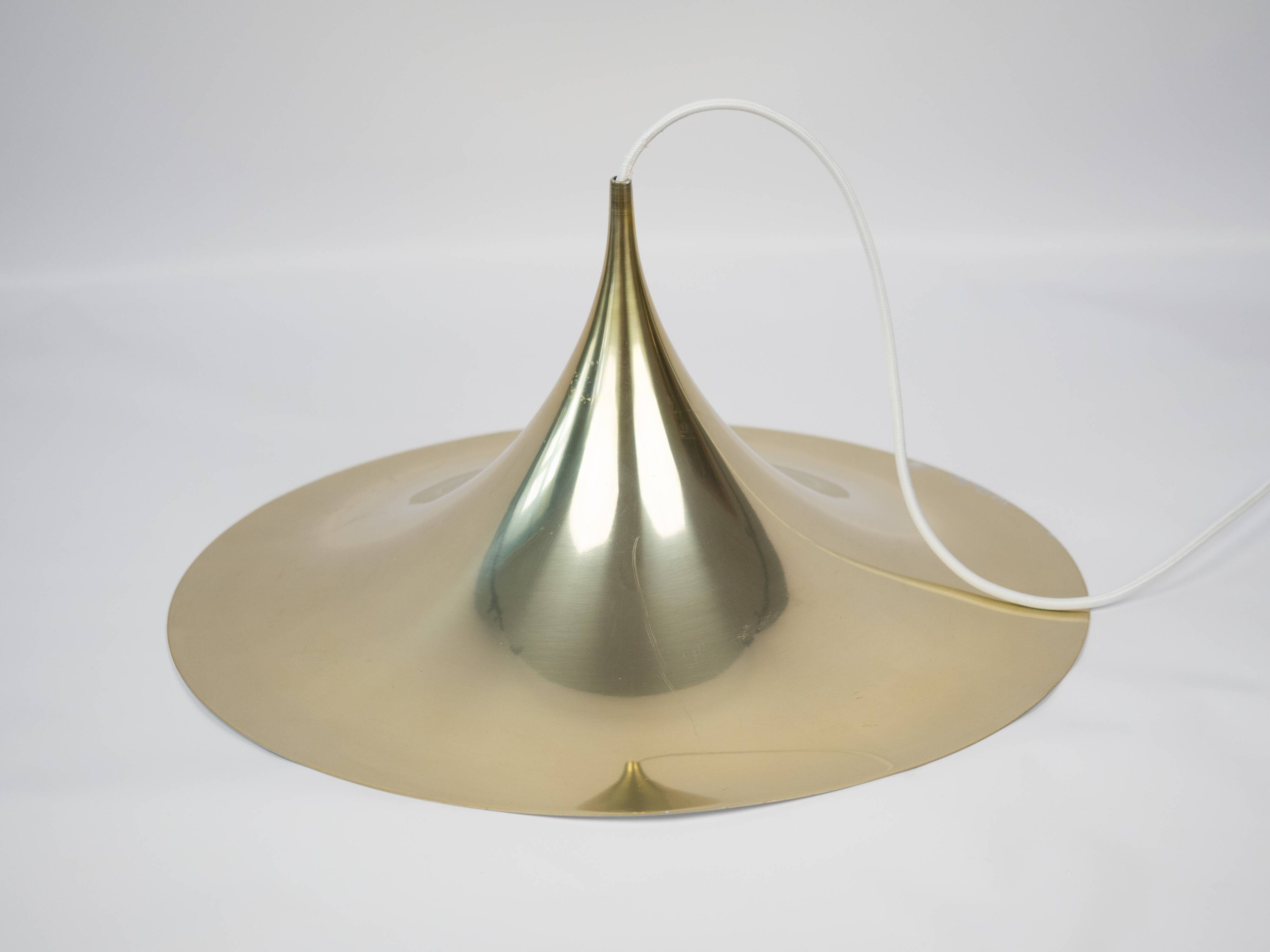 Danish vintage pendant lamp Semi by Bonderup&Thorup, Fog og Morup, 1968
