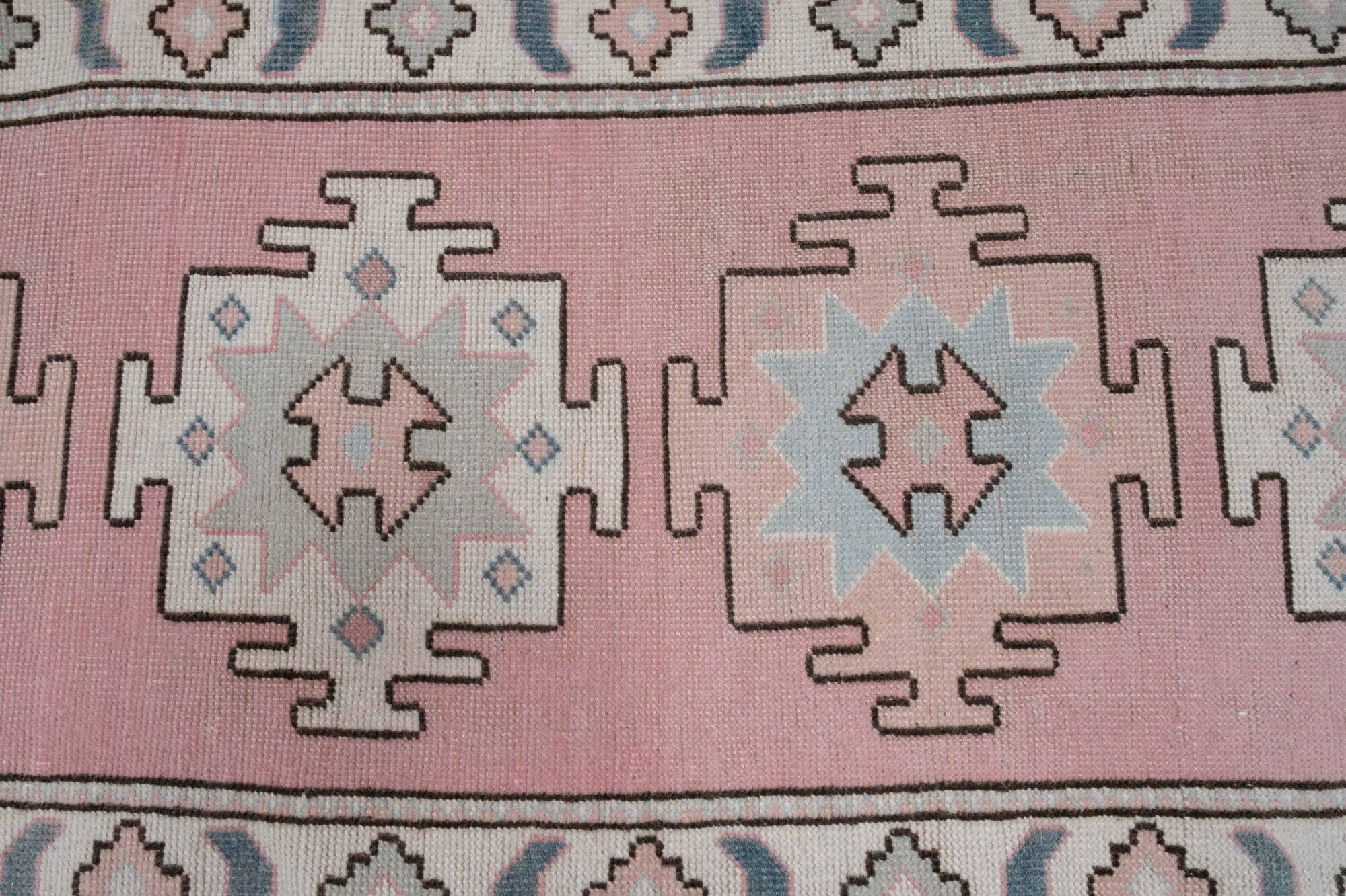 Vintage Turkish hallway rug 75x397 cm
