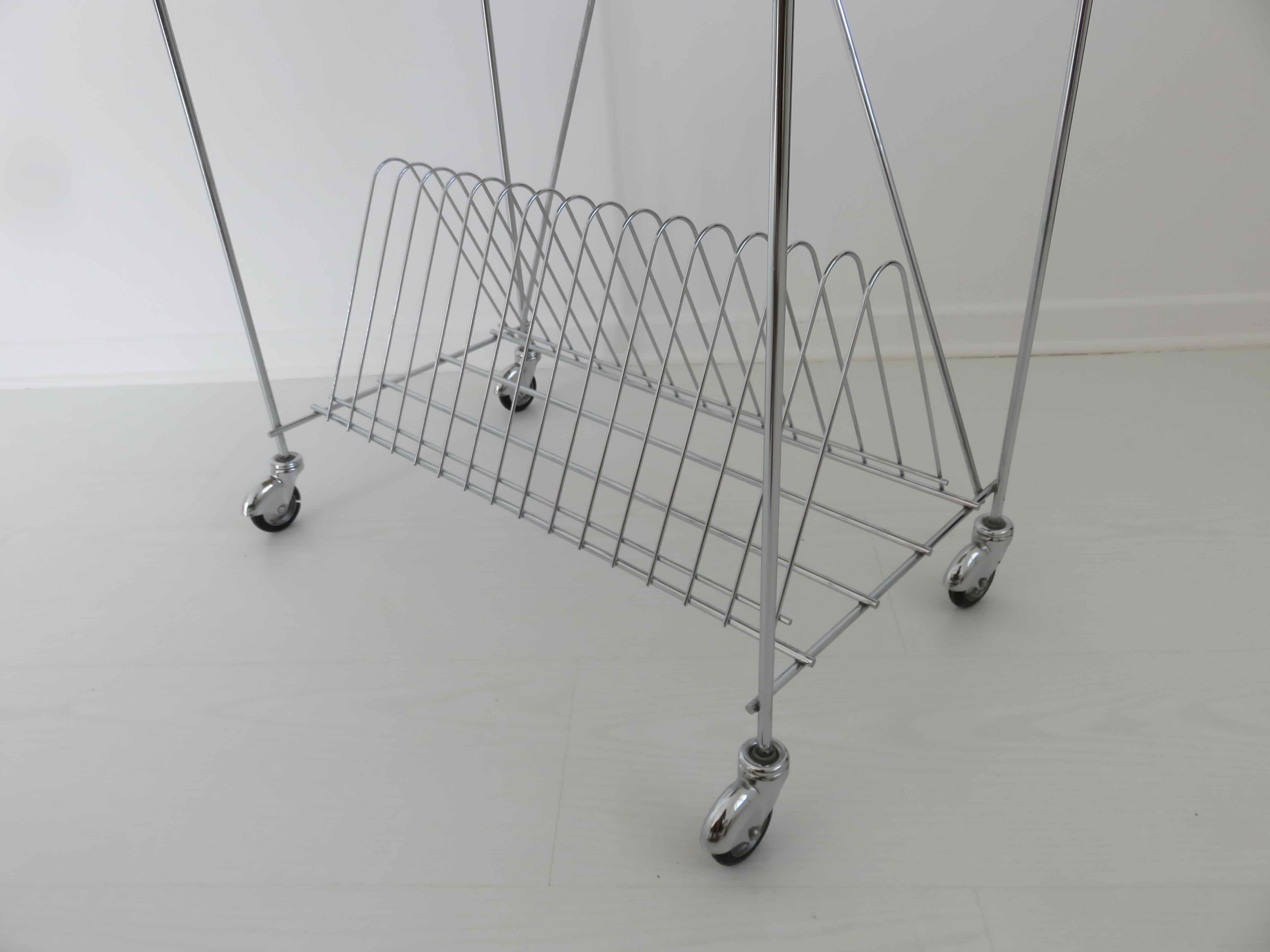 Rolling table door reviews range vinyls in chrome metal 60s 70s