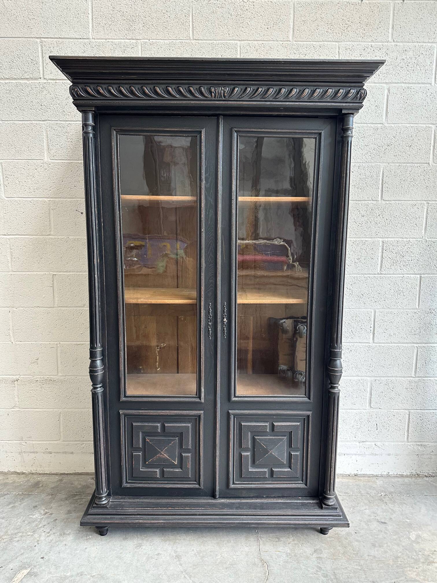 Patinated library, late 19th century