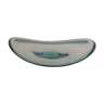 Dish / bowl from Danish Holmegaard glassworks, in hard pressed bluish glass
