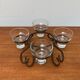 Danish chandelier in metal and glass, 1960s