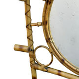 1960s French Roitn Coat Rack Mirror