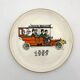 Vintage dessert service in earthenware, signed Jacques Charmoz - Val d'Or GIEN - 1950s