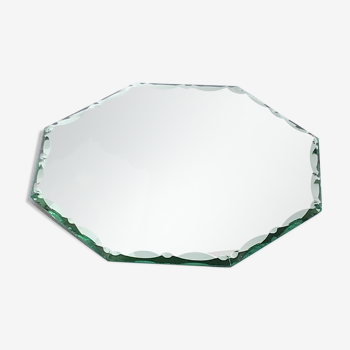 Miroir biseauté octogonal façonné diamètre 26cm