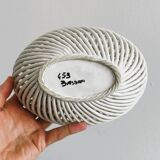 Small white twisted basket