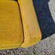 Armchair of the 70s velvet base sleigh in solid mahogany