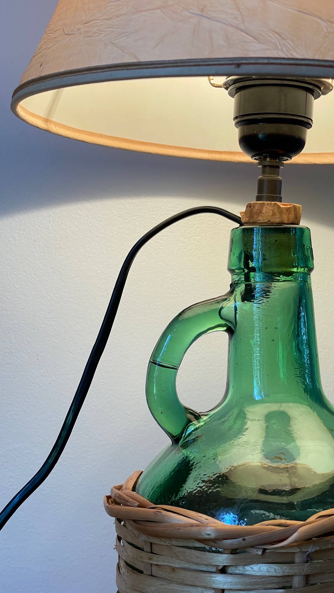 Lampe dame-jeanne vintage