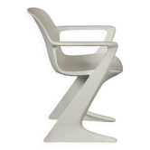 Chaise Kangourou Blanche par Ernst Moeckl pour Horn, années 1960 | Avec Accoudoirs