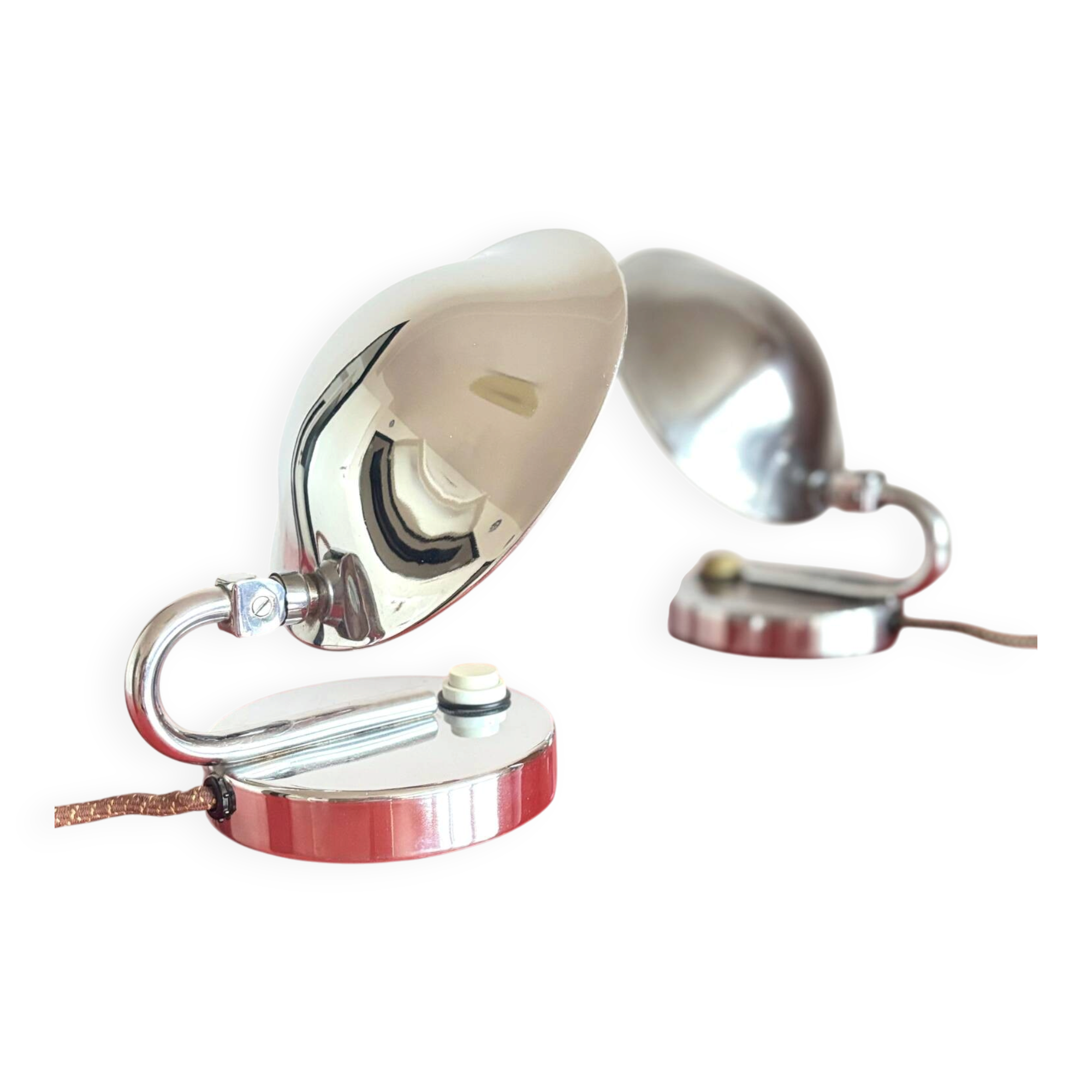 Functionalist table lamps, Napako, Czechoslovakia