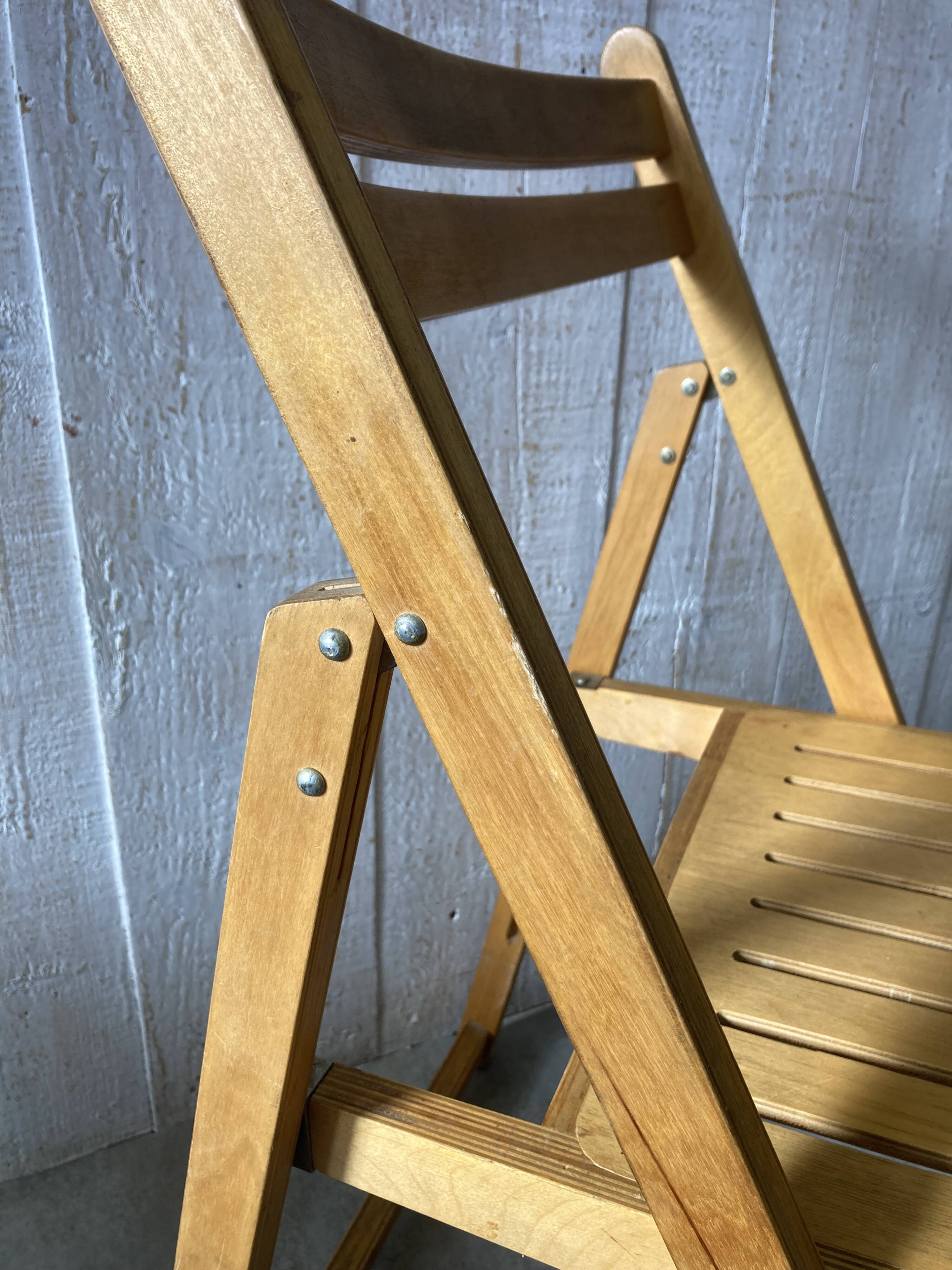 Pair of vintage folding chairs