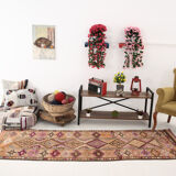 3x9 vintage runner rug, 81x267cm