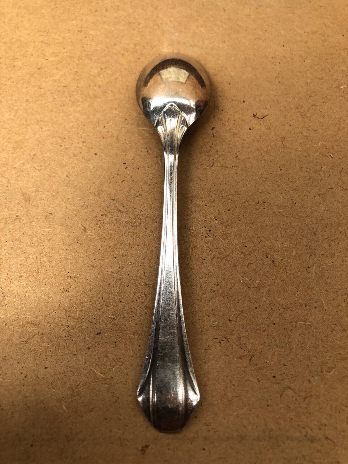 Series 12 old art deco coffee spoons vintage silver metal