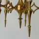 Brass chandelier with 5 light arms, Italy, 1960s