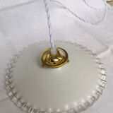 White opaline hanging lamp