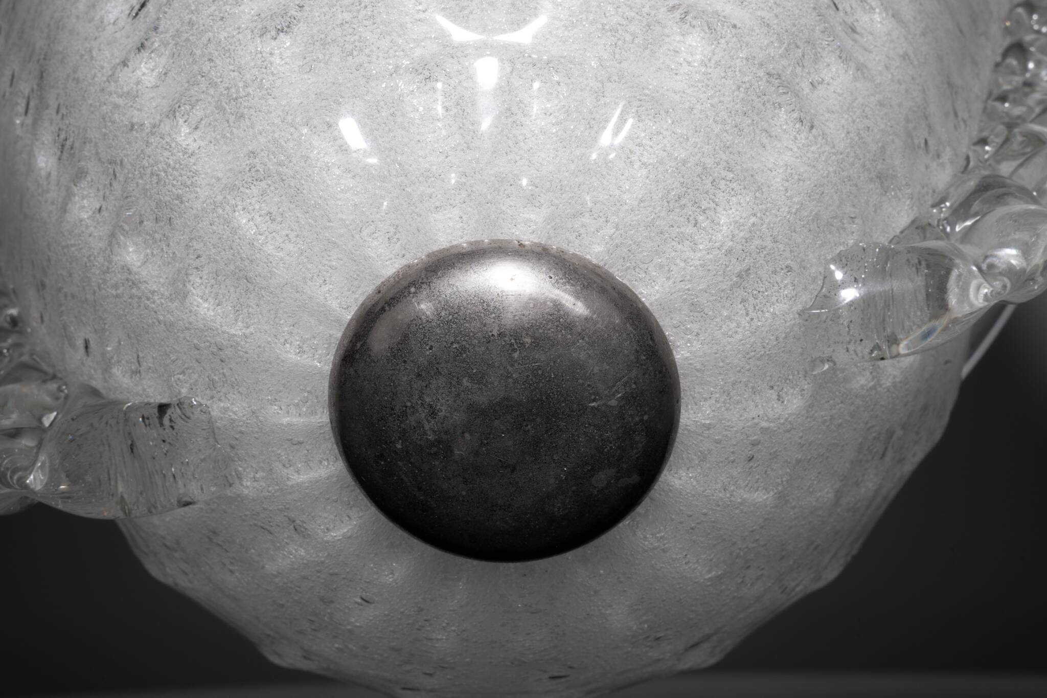 Rare Art Deco Ercole Barovier chandelier in  Murano glass. Italy 1940