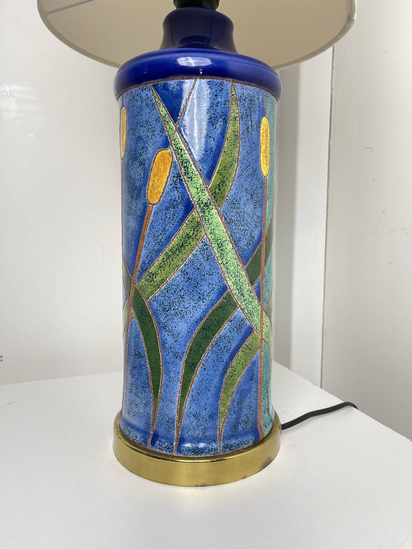 Lampe en céramique vers 1980