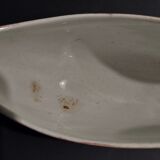 Saucière faience pink decoration brand V in hollow XIXth