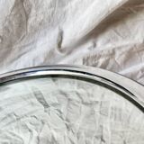 Vintage round mirror tray