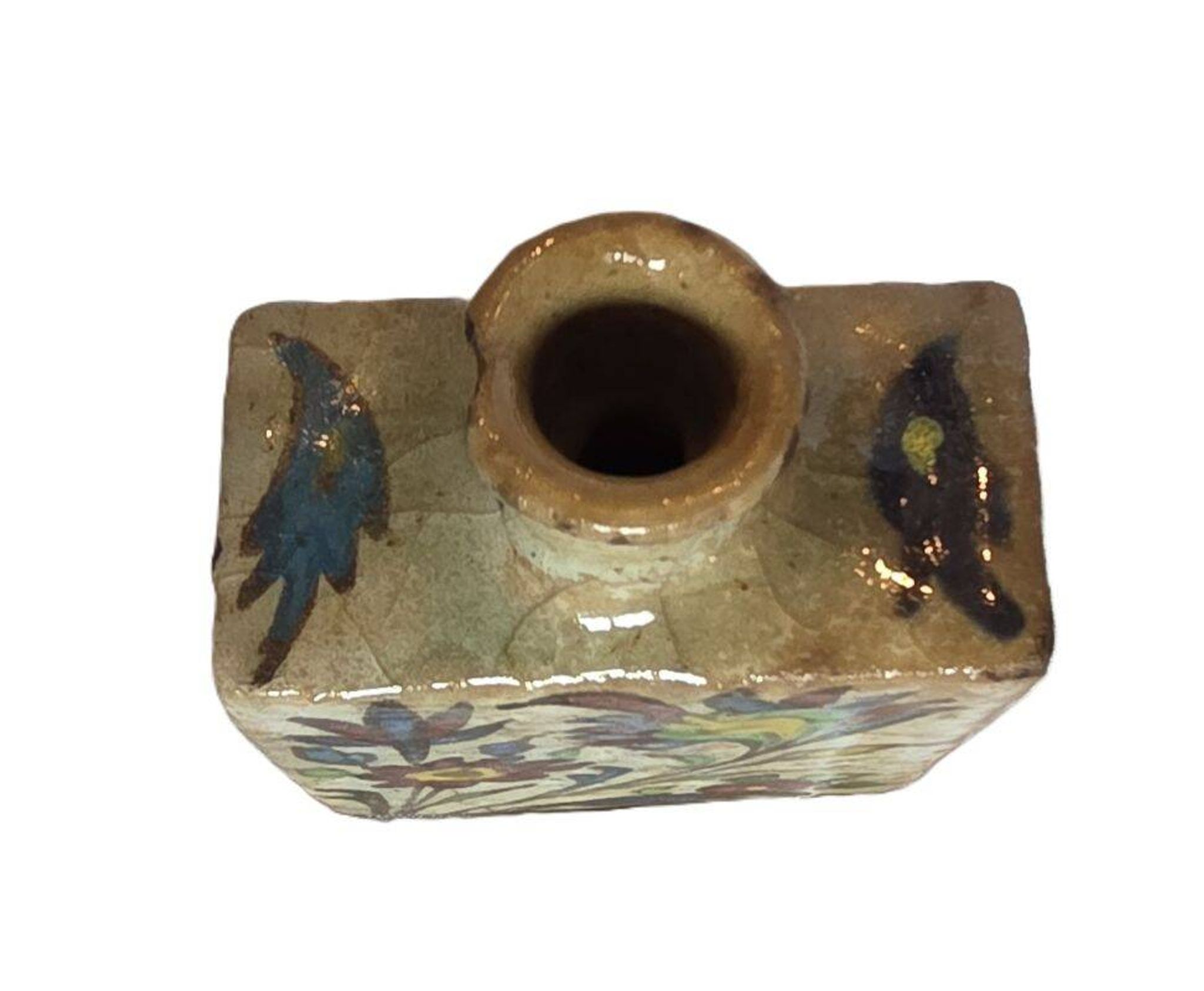 Flacon Iznik A Motifs Floraux XIXème