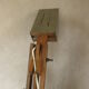 Vintage retro wooden crane table lamp