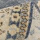 6x10 Navy Blue Turkish Vintage Rug, 193x315Cm