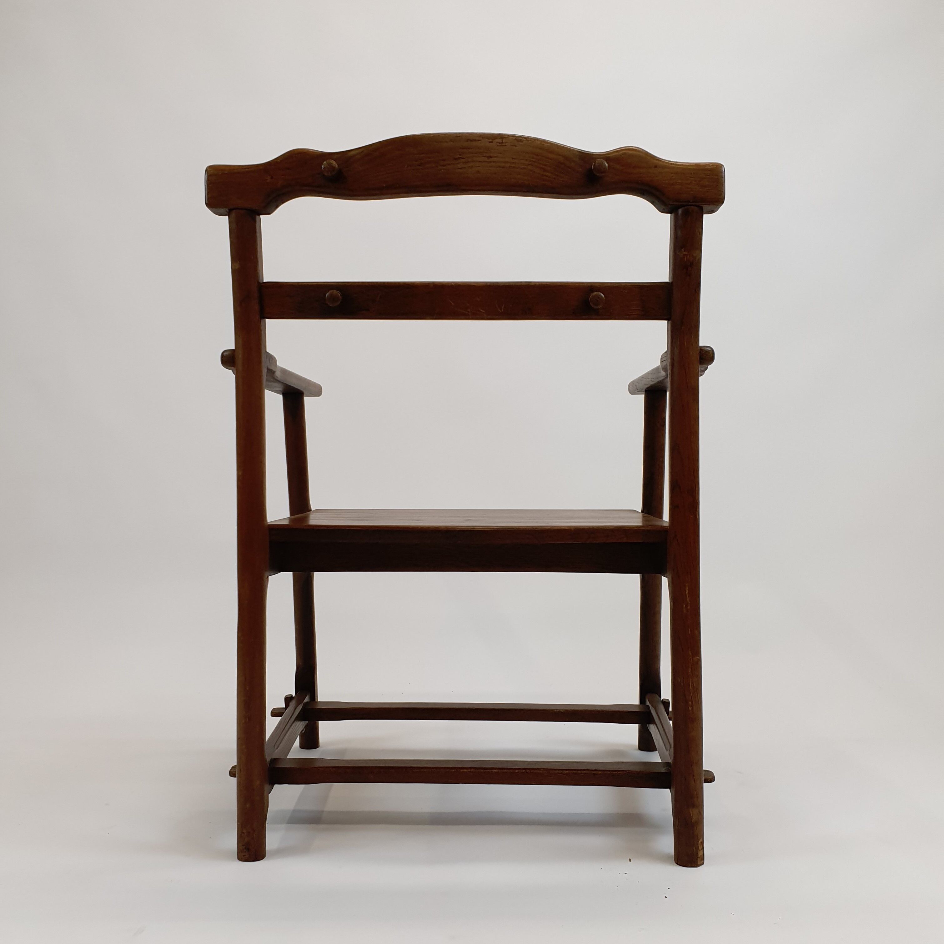 Dutch modernist oak side armchair, 1960