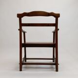 Dutch modernist oak side armchair, 1960