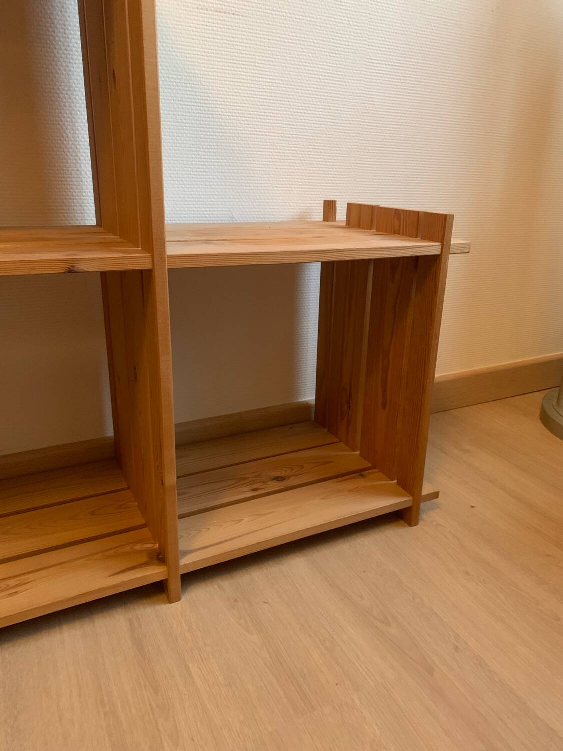 Vintage Mountain Pine Staircase Bookcase Circa 1980