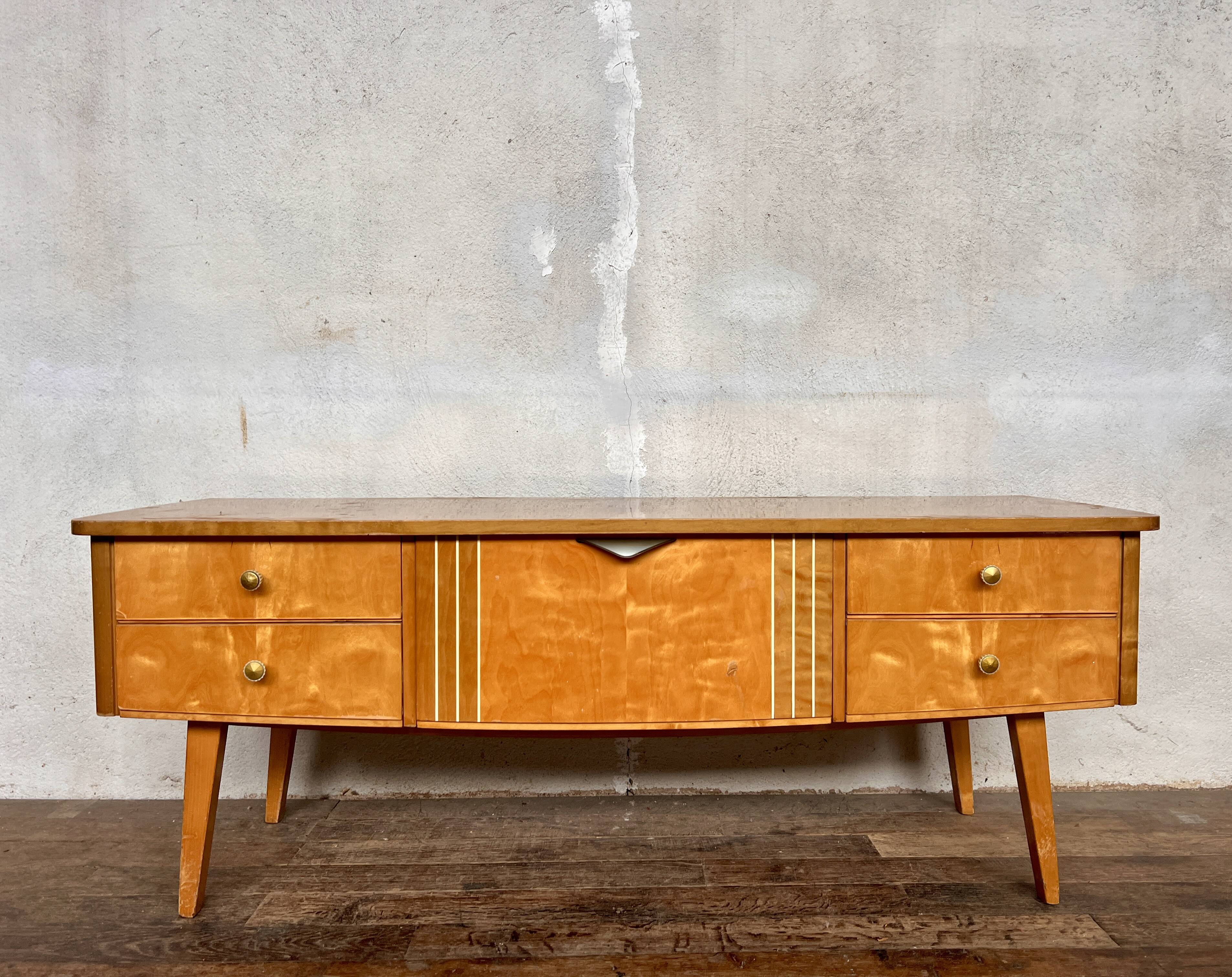 Meuble tv vintage pieds compas