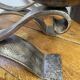 Brutalist wrought iron candlestick pair