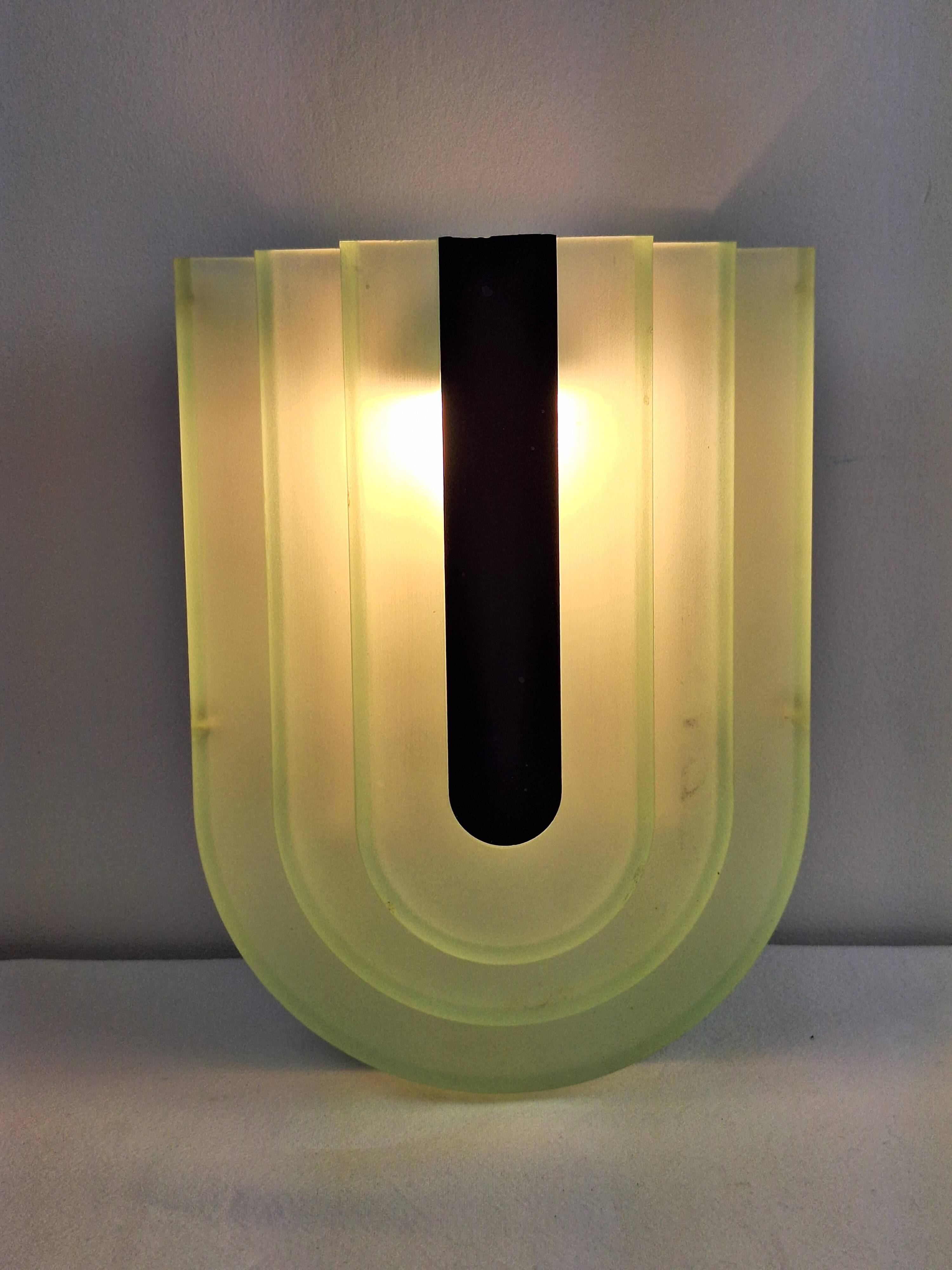 Vintage Herda Memphis wall light 1970s