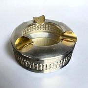 Silver plated ashtray, Maria Pergay's style, France, 1970s