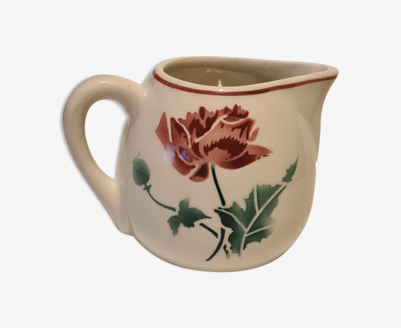 Pot à lait Faïence de Luxeuil décor floral