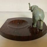 Marble elephant ashtray/trinket tray