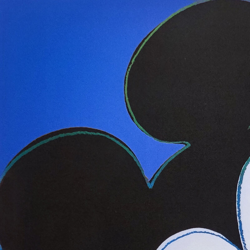 1980s andy warhol "mickey mouse" limited edition lithograph by Leo Castelli