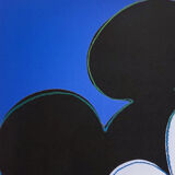 Lithographie des années 1980 Andy Warhol « Mickey Mouse » Lithographie en édition limitée par Leo Castelli