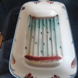 1960 Digoin France Large asparagus dish