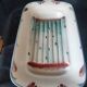 1960 Digoin France Large asparagus dish