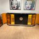 Large Art Deco Sideboard in Black Lacquer & Maple, France, 1930
