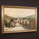 Signed Italian landscape painting from the 20th century