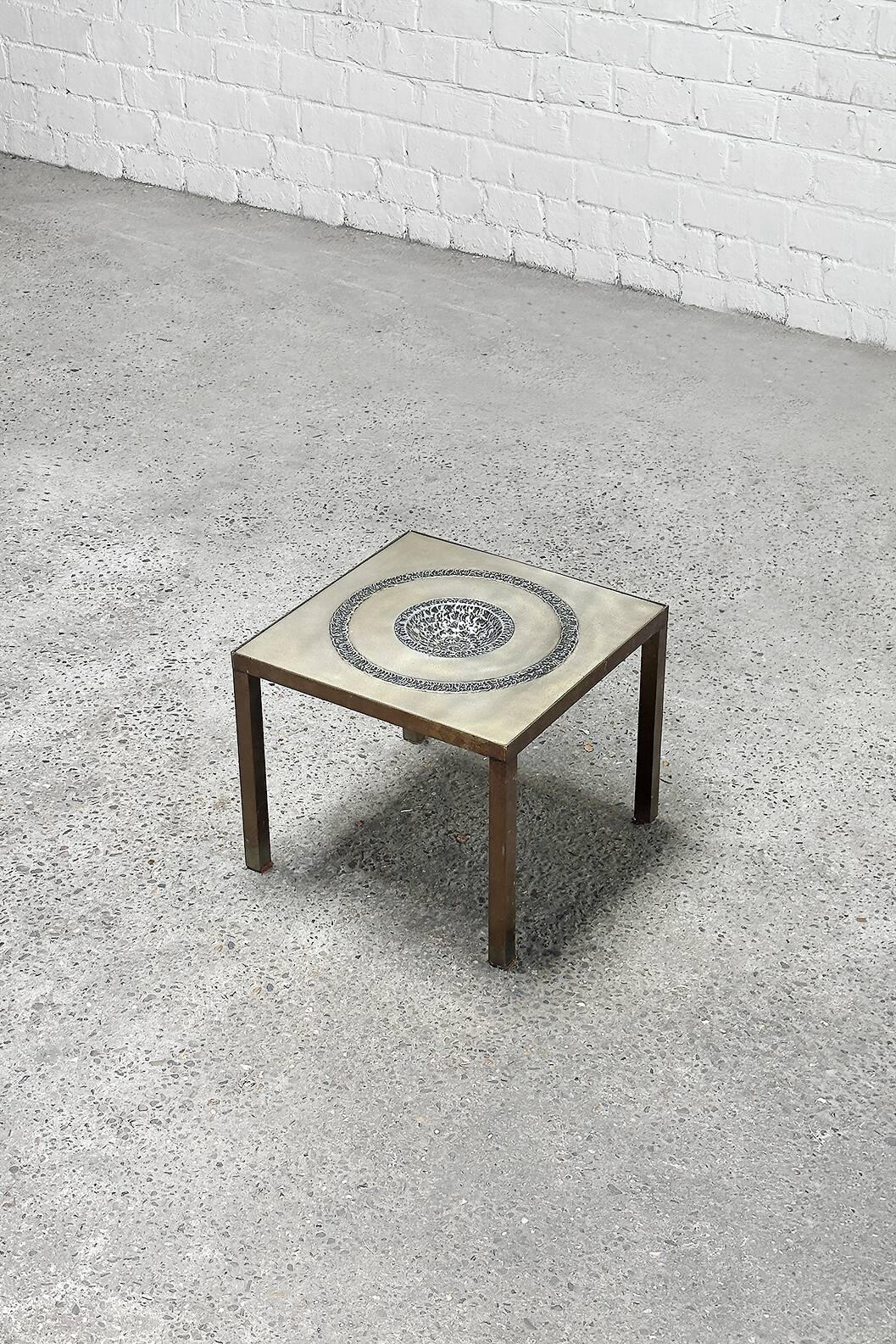 Table d'appoint Marc D'haenens Sculpture Brutaliste, Belgique 1970's