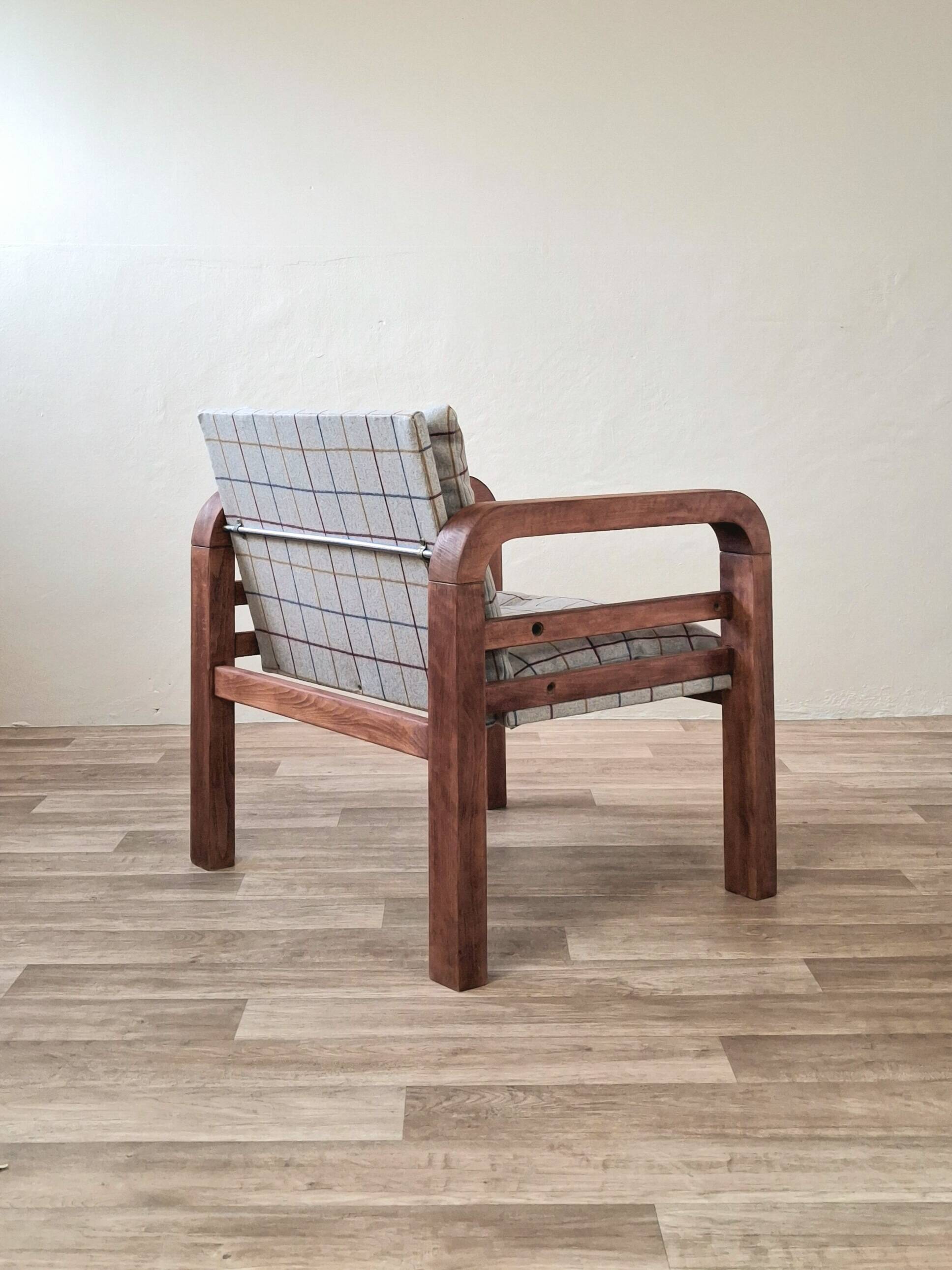 Vintage checkered armchair