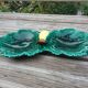 Empty cup pocket leaves and lemon in slip by Ferlay in Vallauris