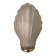 Art Deco wall light in frosted pink glass shell design.