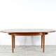 Table extensible oblongue en teck du milieu du siècle. Style vintage moderne/danois/rétro.